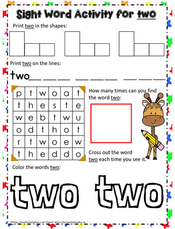 Sight Word two